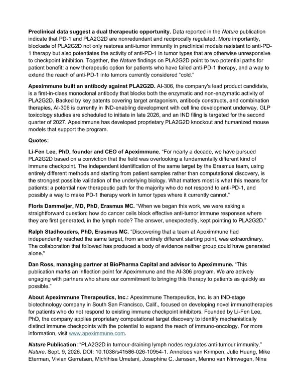 Press Release - Page 2